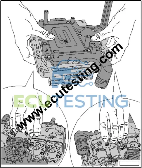 DSG gearbox ECU removal instructions