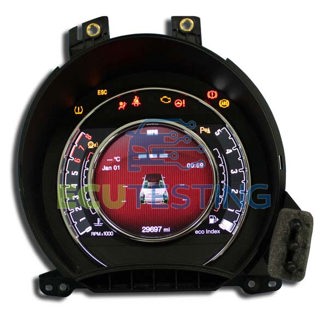 OEM no: 503004500262 / 503004500266 / 5003004500307 / 07356267010 / D369 / 77359 / 503004501409 - Fiat 500 - Dashboard Instrument Cluster