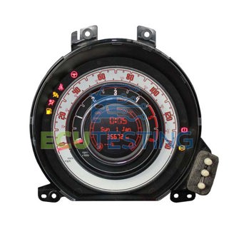 OEM no: 4902192209 / 503002123400 / 503002123500 / 503002124500 / 503002127200 / 503002127300 / 503005190201 / 503005190230 / 503005210301 / 503005214210 / 503005214330 / 503005214730 / 503005214930 / 503005215130 / 503005216201 / 503005216230 / 503005216901 / 503005216930 / 503015214106 / 503015214110 / 503015214207 / 503015214208 / 503015214210 / 503015214211 / 503015214307 / 503015214310 / 503015214906 / 503005216330 / 503015214007 / 503005216720 / 503002124200 / 503005220600 / 503005215530 / 503005190402 / 503005215730 / 503015500208 / 503002128300 / 503015500216 / 503002124700 / 503004500254 / 503015501110 / 503005190101 / 503015500217 / 5550021211 / 503015500316 / 503002128000 / 203015500309 / 07356267040 / 503005220200 / 503002124900 / 503005210400 / 503015500209 / 07356267000 / 503005214830 / 503002123600 / 503004500154 / 503015500317 / 503015214311 / 503002123700 / 503005214220 / 503015190206 / 503015500218 / 503002128700 / 503015215507 / 735590744 / 503002127700 / 503005216301 / 503015215407 / 503005214230 / 503015214206 / 503015500318 / 503015510307 / 07357457210 / 7357456480 / DE3FRU87K / 8KS86I49I / 8KS8EYH2J / 503002127000 / 503015500313 / 503005214430 / 503002127400 / 503005190200 / 503005212200 / 503005190330 / 503015510311 / 07357512850 / 503015510305 / 07356951700 / 503005210500 / 503005214130 / 07357457110 / 503015500327 / 503015510312 / 503015510212 / 07357792850 / 503005216701 - Fiat 500 - Dashboard Instrument Cluster